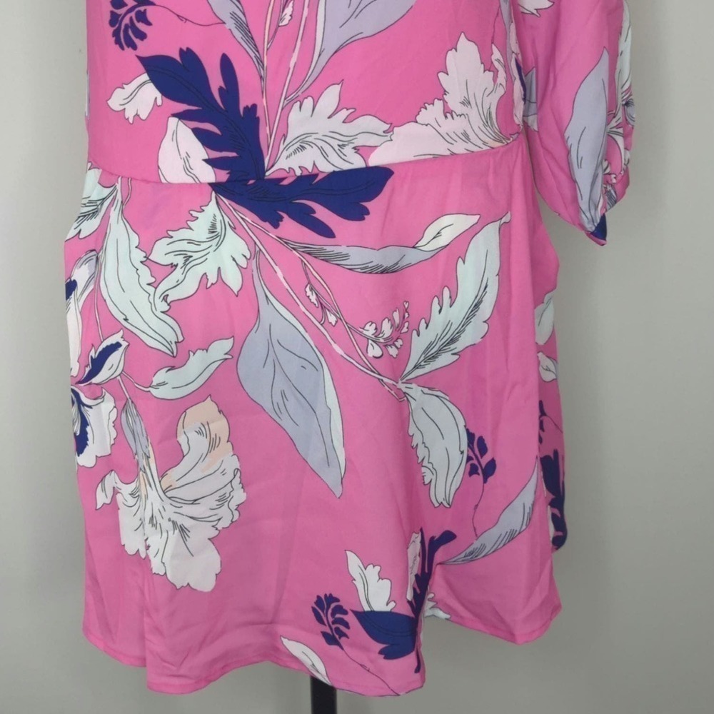 REVOLVE | Yumi Kim One Shoulder Eastern Garden Pink Mini Dress | SMALL - Picture 5 of 11